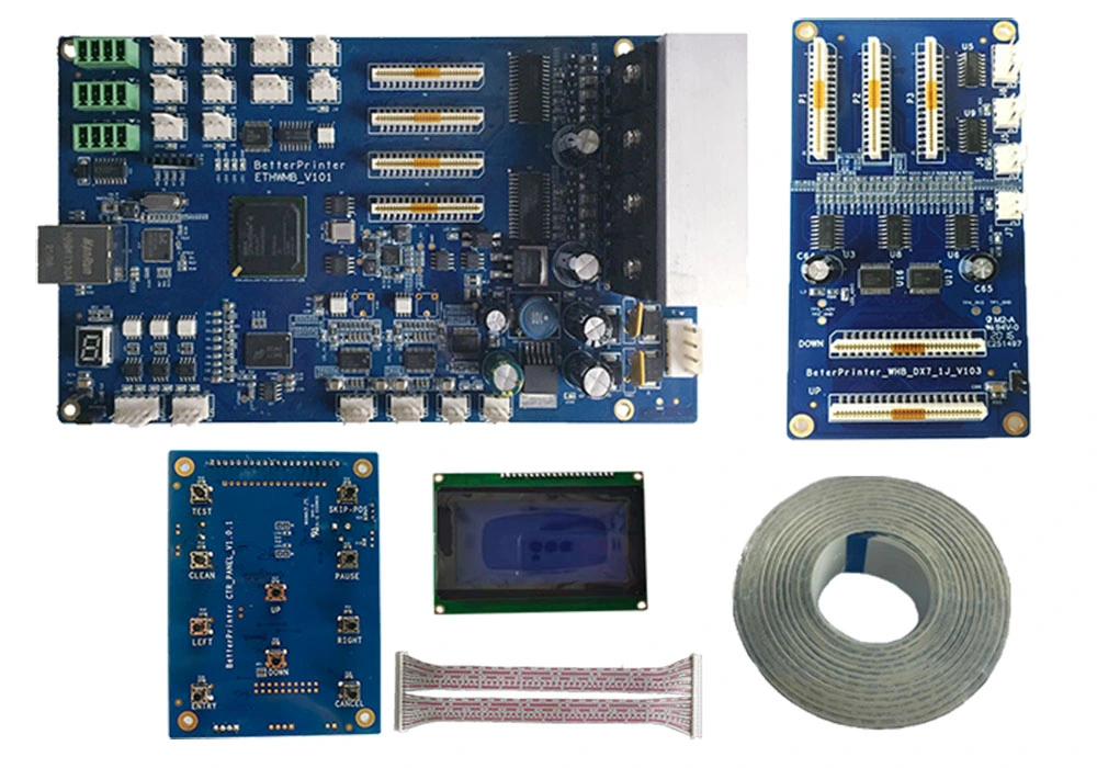 UV Flatbed Printer Dx7 Single Head Network Interface Inkjet Printer Board for Wall Printer