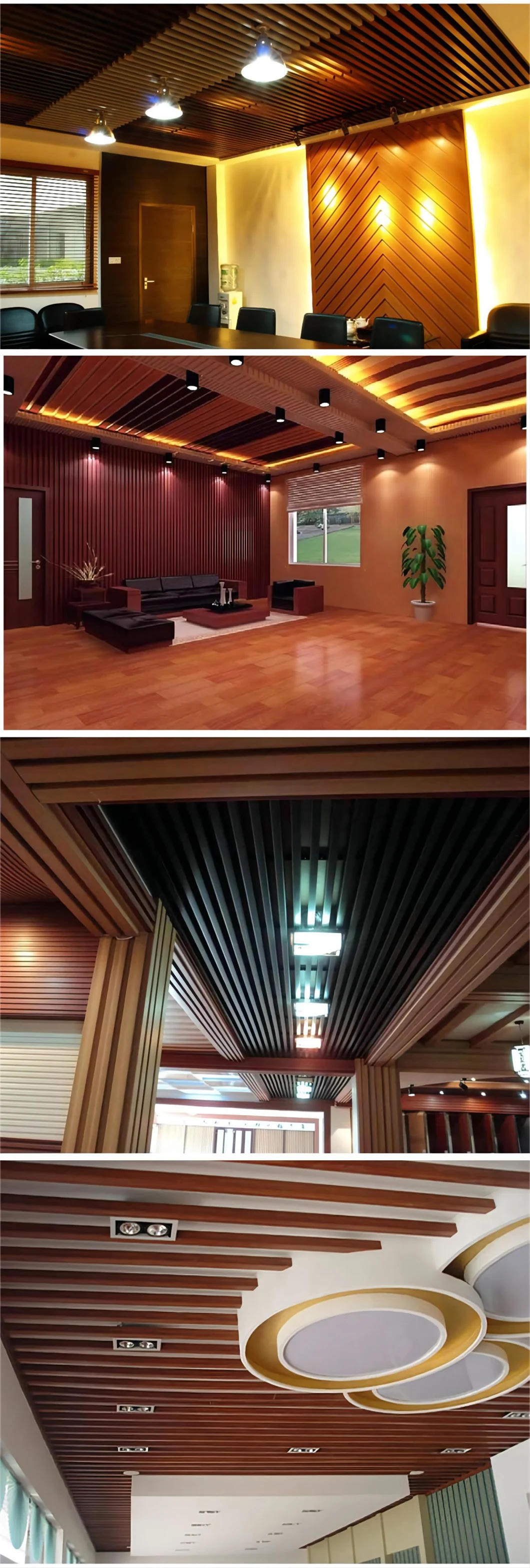 Custom WPC Tube Square WPC Timber Tubes WPC Ceiling Tubes