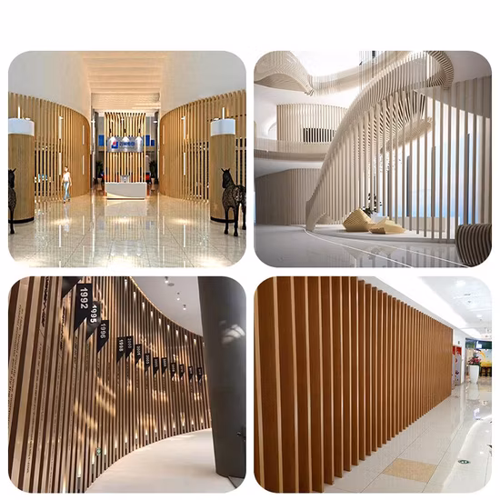 カスタマイズされたWPCパイプ、WPC角木パイプ、WPC天井パイプ