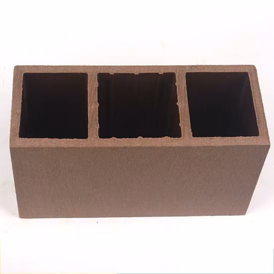 エンボス加工された表面と木目複合パーゴラビームブレードを備えたカスタマイズされた WPC 木製角管